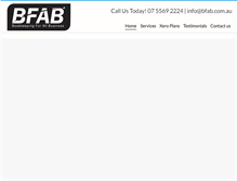 Tablet Screenshot of bfab.com.au